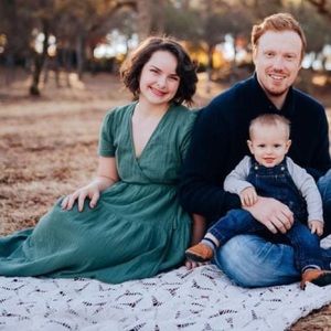 Green Linen Wrap Midi Dress